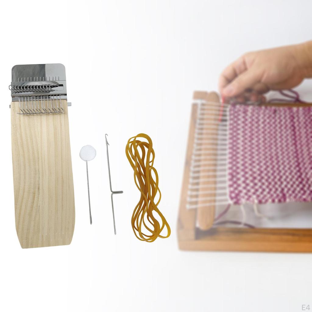 Darning Loom Weave Tool, Wooden Weaving for Beginners, Quickly Mending Loom, Hand Craft