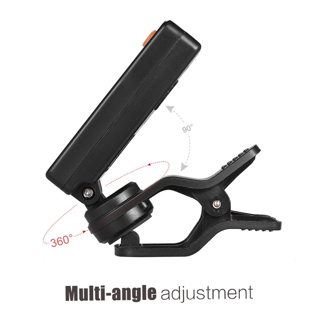 Multi Function Clip On Tuner Automatic Tuning Mode for Violin Viola Cello Double Bass Chromatic with LCD Display