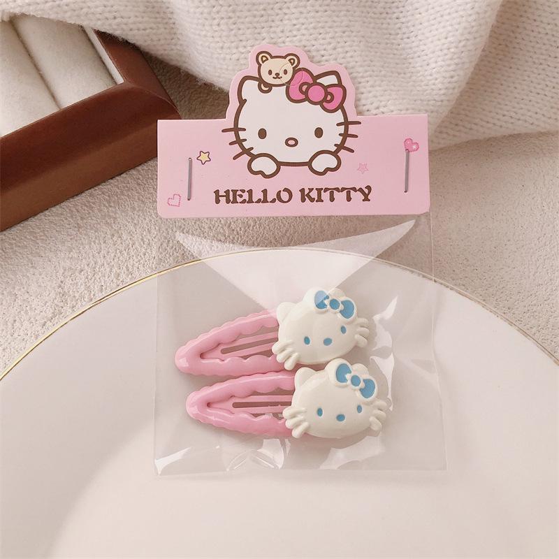 Pink 50-Piece Cute Hair Clip Set: Sweet Girly Japanese Cartoon Bangs Accessories