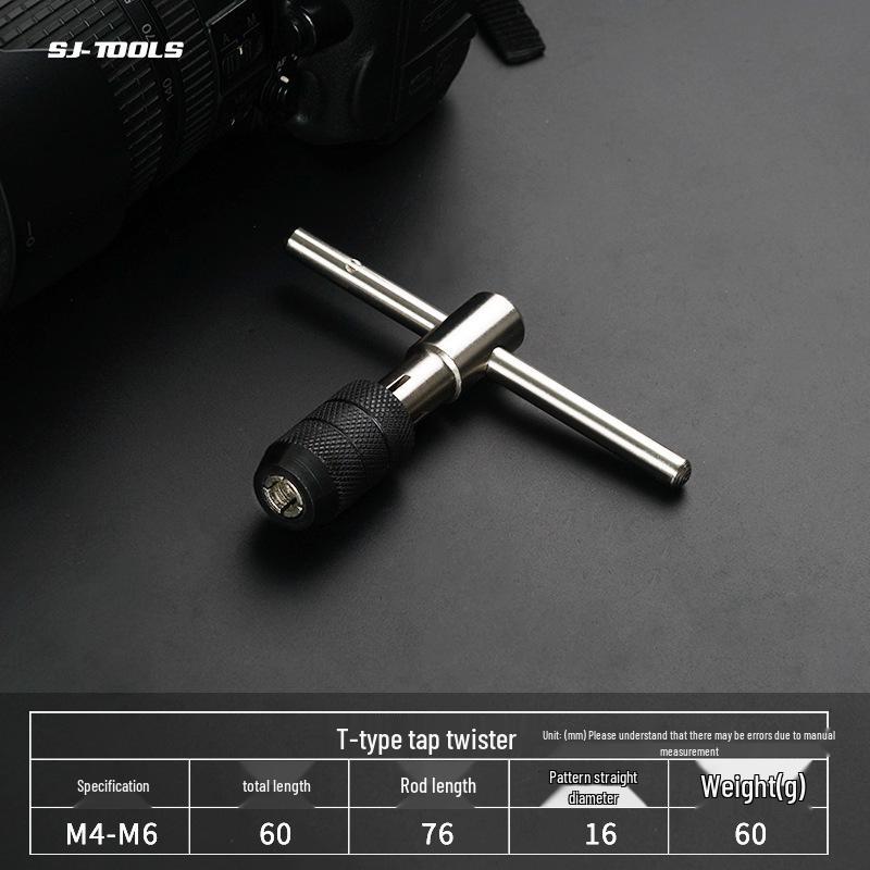 Premium Adjustable Ratchet Tap Wrench Handle for Threading