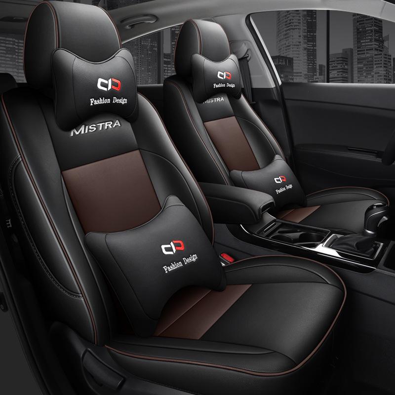 Hyundai Mistra 5-Seat Full Coverage Universal Leather Car Seat Covers, All-Season & Wear-Resistant