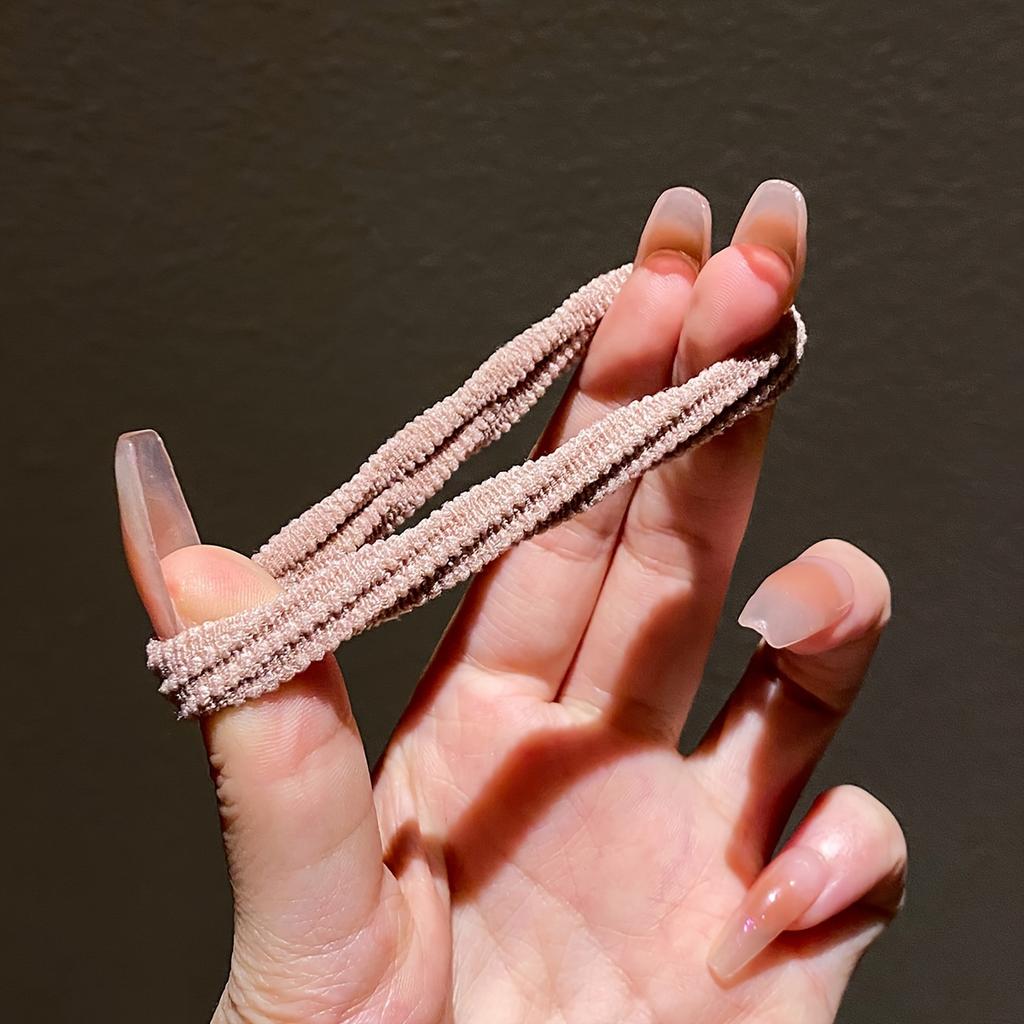 50pcs Girl Mixed Color Simple Hair Ties Hair Accessories