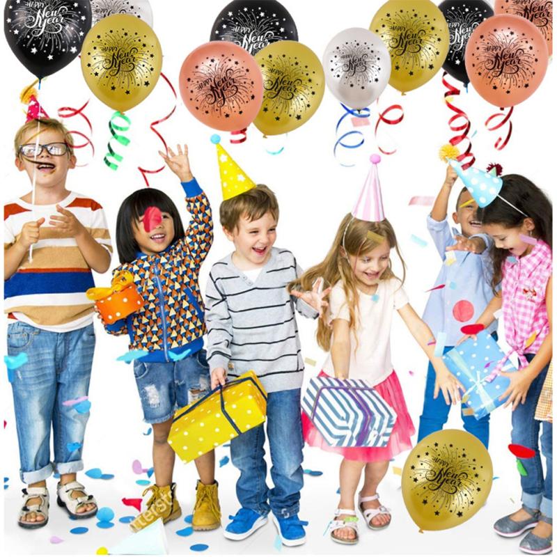 

LWN 50 Pcs/set Latex Balloons Excellent Elasticity Colored Printing Decorative Balloons For Home