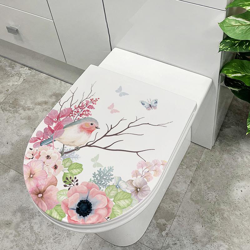 

Removable Tropical Leaves Flowers Bird Wall Stickers Bedroom Living Room Decoration Mural Decals Plants Wall Paper Home Decor