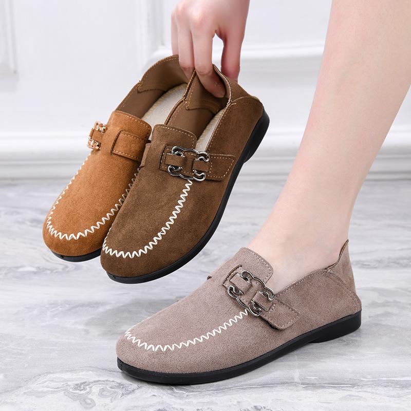 Shoes women's spring and autumn new casual shoes women's shoes soft soles not tired feet single shoes one pedal