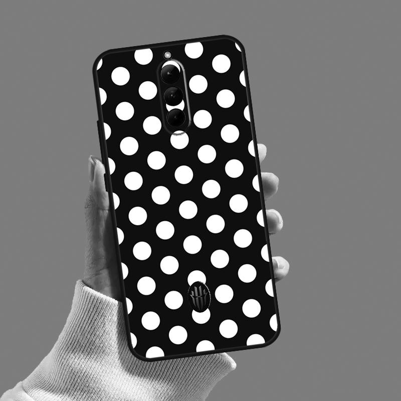 Black And White Polka Dot Case For ZTE Red Magic 8S 8 9 Pro Plus Cover For Nubia Red Magic 6 7 6S 7S Pro 6R 5S 5G