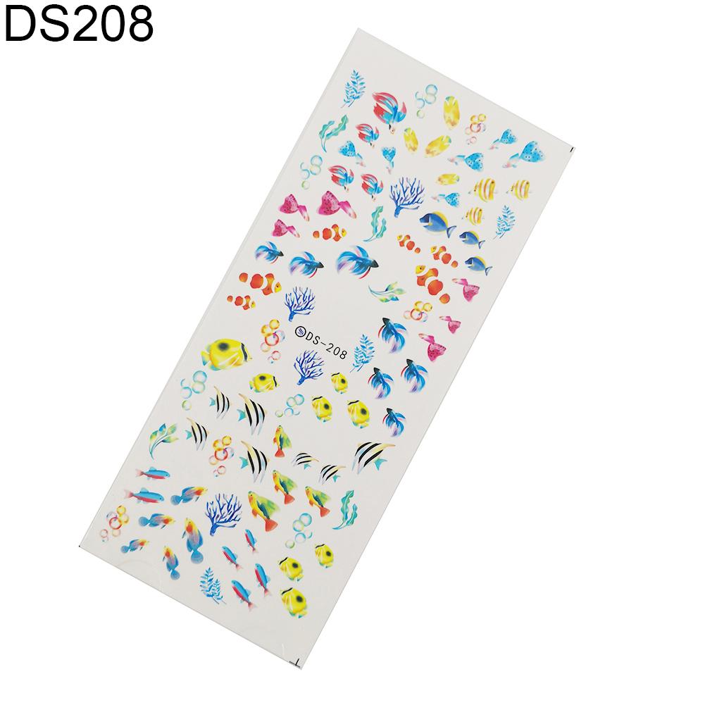 

Красивые женские водостойкие рыбные ногти, полная оболочка, морская звезда, наклейка, наклейка, клей «сделай сам» 208