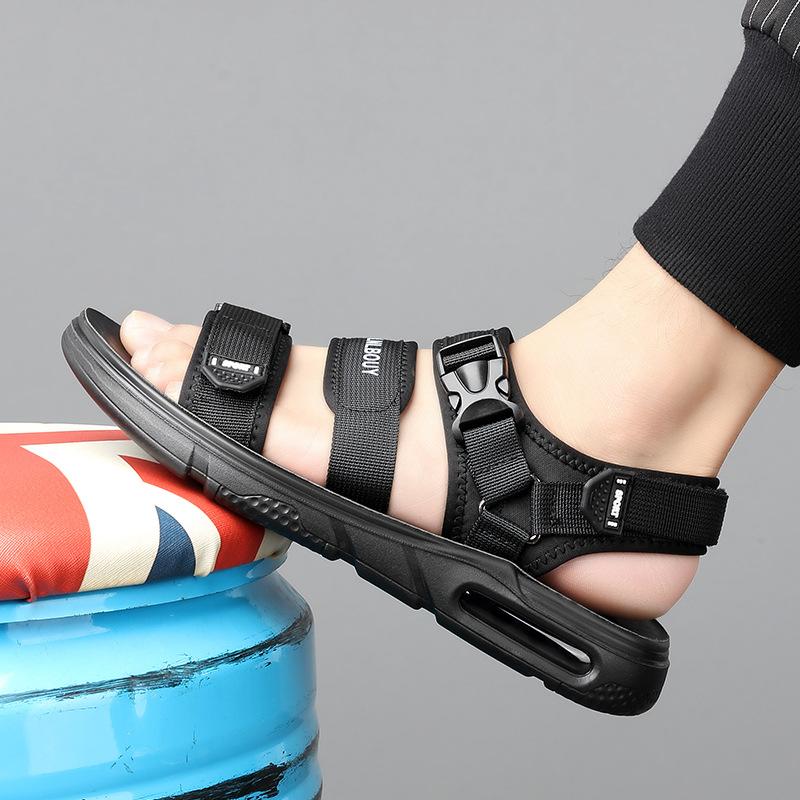 2025 summer new men's mesh breathable beach shoes air cushion sole sandals youth trend casual sandals 8859