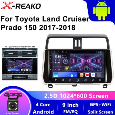 Autoradio Android 12 pour Toyota Land Cruiser Prado 150 2009 - 2013 Lecteur vidéo multimédia Navigation GPS Carplay Auto Stéréo