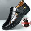 Fashion 2024 Summer Men's Sandals Hollow Leather Shoes for Men Fashion Breathable Business Shoes Hole Men's Sneakers Classic Dad Sandals