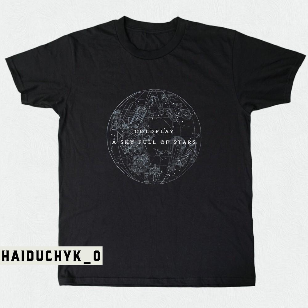 COLDPLAY A Sky Full of Stars  Unisex Black T-shirt Size S-5XL Unisex T-Shirt S
