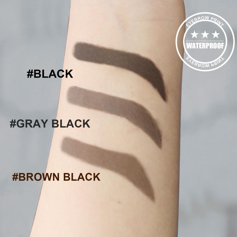 Eelhoe Hairline Eyebrow Liner (Black With Eyebrow Stickers) Eyebrow Pencil For Natural Lazy Person'S Quick Makeup Eyebrow Liner