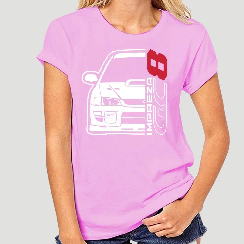 New Men T Shirt Fashion Men Brand Fitness Slim Fit Japan Car Impreza Gc8 T-Shirt Printing Shirt Men Cotton Tees Streetwear 3511X