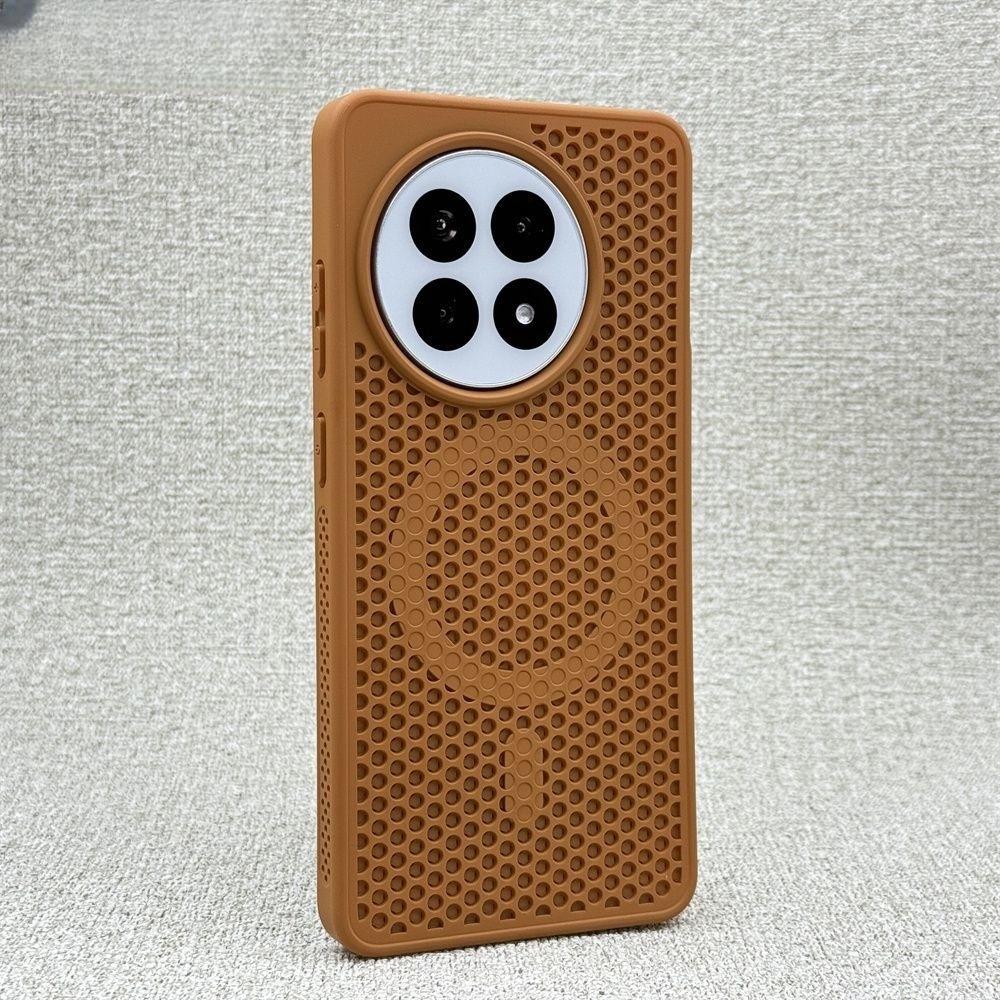 Breathable Honeycomb Magnetic Case for OnePlus 13 12 Ace5 Pro Hard Plastic For Magsafe Wireless Charging Shockproof Matte Cover