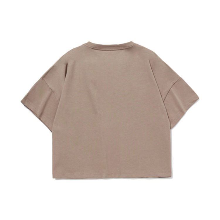 Li-Ning X Line Friends Collaboration Loose Short Sleeve T-Shirt Women Tops Khaki AHSQ872-2