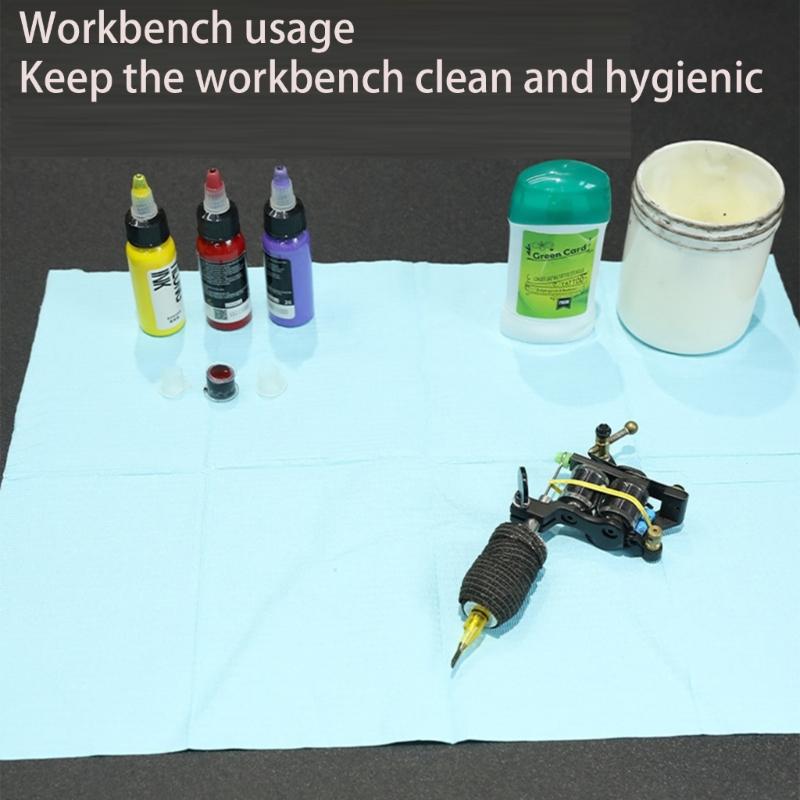 125pcs Disposable Nail Art Table Mat Waterproof Beauty Paper Sheets Salon Pad for Home and Personal Use