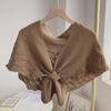 Women's Knitted Korean Cloak: Versatile Office Scarf & Shawl
