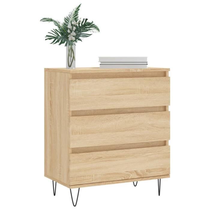 VidaXL Buffet Sonoma Oak 60x35x70 Cm Engineered Wood 827183