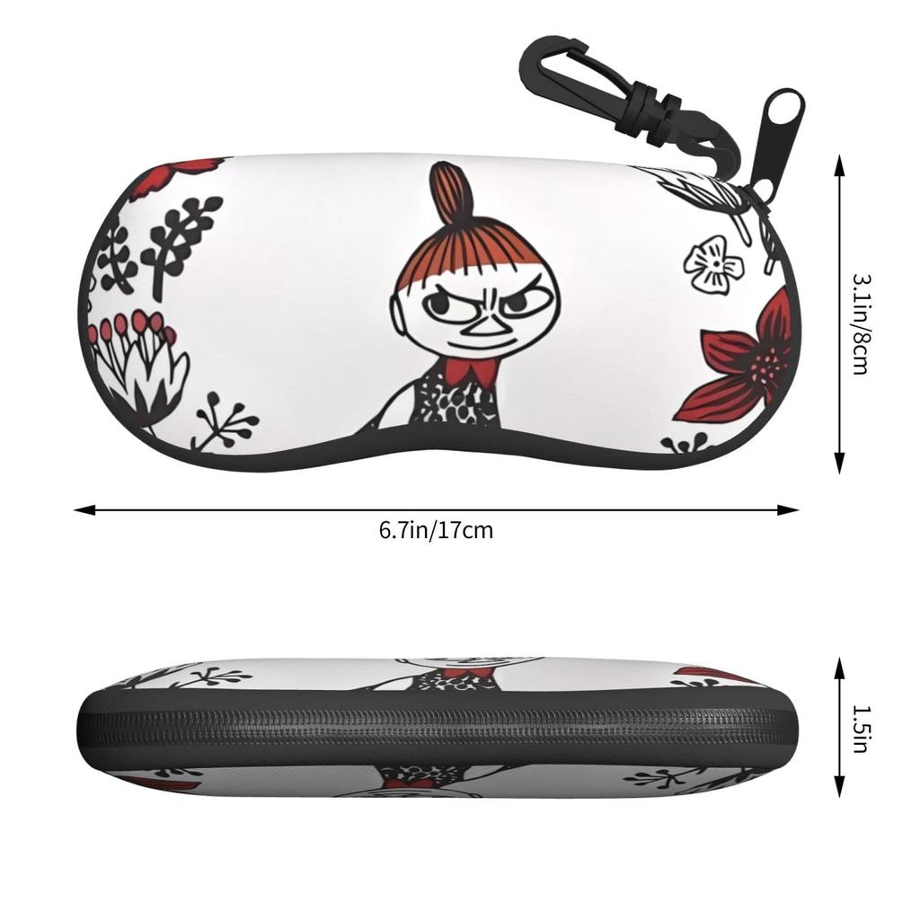 Moomin Little My Eyeglass Eyeglass Sunglasses Accessory Metal Accessory Birthday Gift [HTSW] Bag, Case, Protection, Storage, Hook, Portable, Soft,