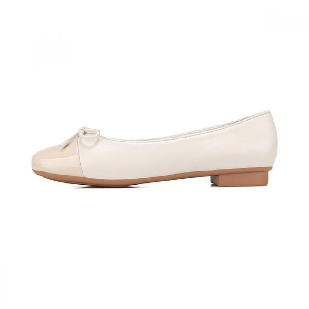 Barbara Lambskin Enamel Combi Ribbon Flat 1.5cm Bbj182iv