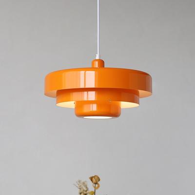 Lampadario multicolore Retro Arancione Decorazione Bauhaus Luci Ristorante Studio Cafe Tavolino Bar Lampada a sospensione