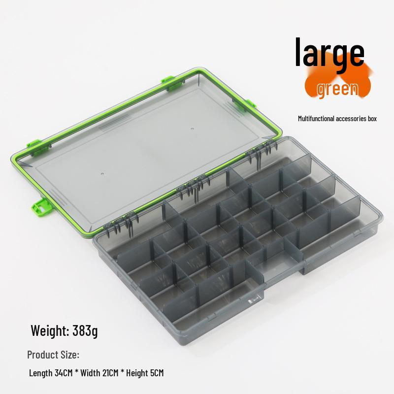 Transparente mehrschichtige Aufbewahrungsbox für Thunder Frog Köder & Angelzubehör
