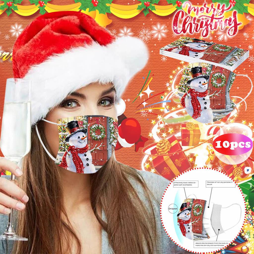 Hochwertige Einwegmaske für Erwachsene, industriell, 3-lagig, Ohrbügel, 10 Stück