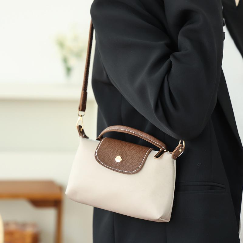 Geantă de mână colorblock pătrată mică - Geantă de umăr și crossbody pentru femei, stil casual ușor, pentru exterior