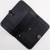 HERMES Dogon Duo Purse black Togo unisex Used