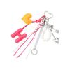 Cute Bag Charm Pendant Keyring Alphabets Heart Braided Rope Keychain Bag Charm for Backpack Purse Handbag Decoration