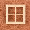Doll Accessories DIY Double Window Wooden Frame Doll Furniture Glass Plate Doll House Window