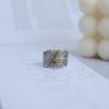 Fashionable Copper Geometric Ring Starburst Design Vintage Style Adjustable For Women