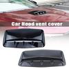 Universell Bil Luftutsläppskåpa Kolfiber Motorhuv Bas Dekorativt Skydd med Tejp Exteriör Motorhuv Bil Luftintags Scoop Tillbehör