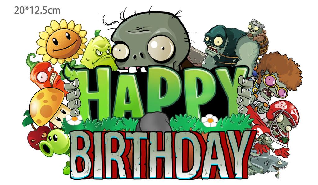 Vibrant Plants Vs. Zombies Theme Birthday Party Supplies For Kids Unforgettable Decorations