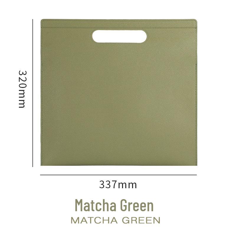 Large Capacity A4 Leather File Bag - Multifunctional Business Office Folder