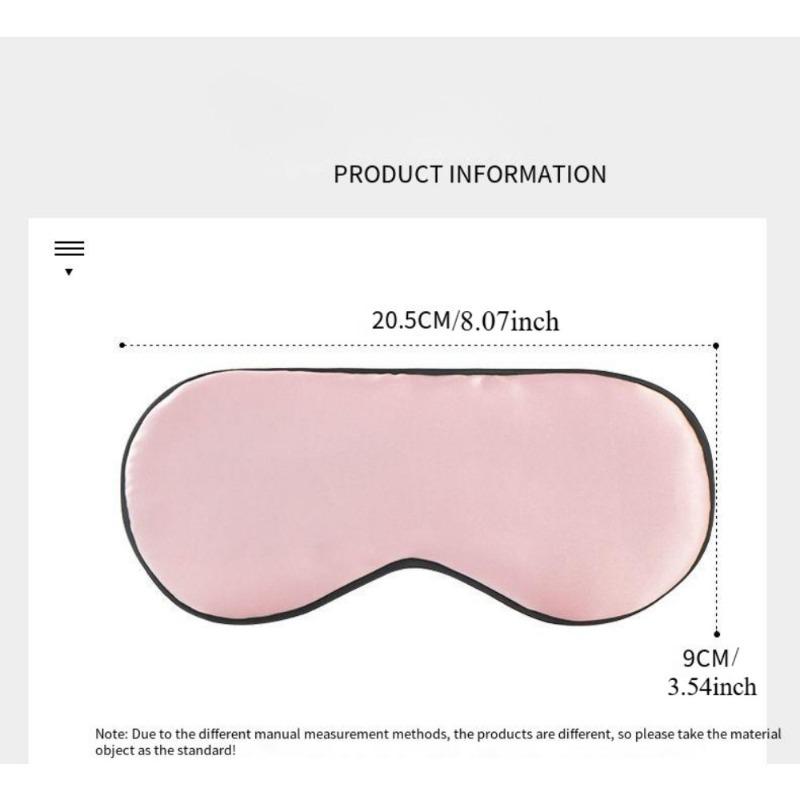 Breathable Blackout Eye Mask Double-sided Imitation Silk for Ice Hot Compress Sleep Travel Office Home