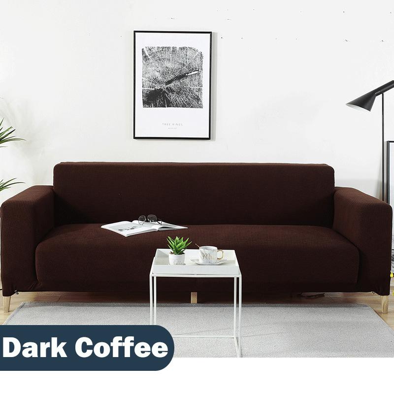 

Эластичные Водонепроницаемые Чехлы на Диван Стрейч Защитный Чехол Диван 1234 Местный Dark Coffee,2-Seater