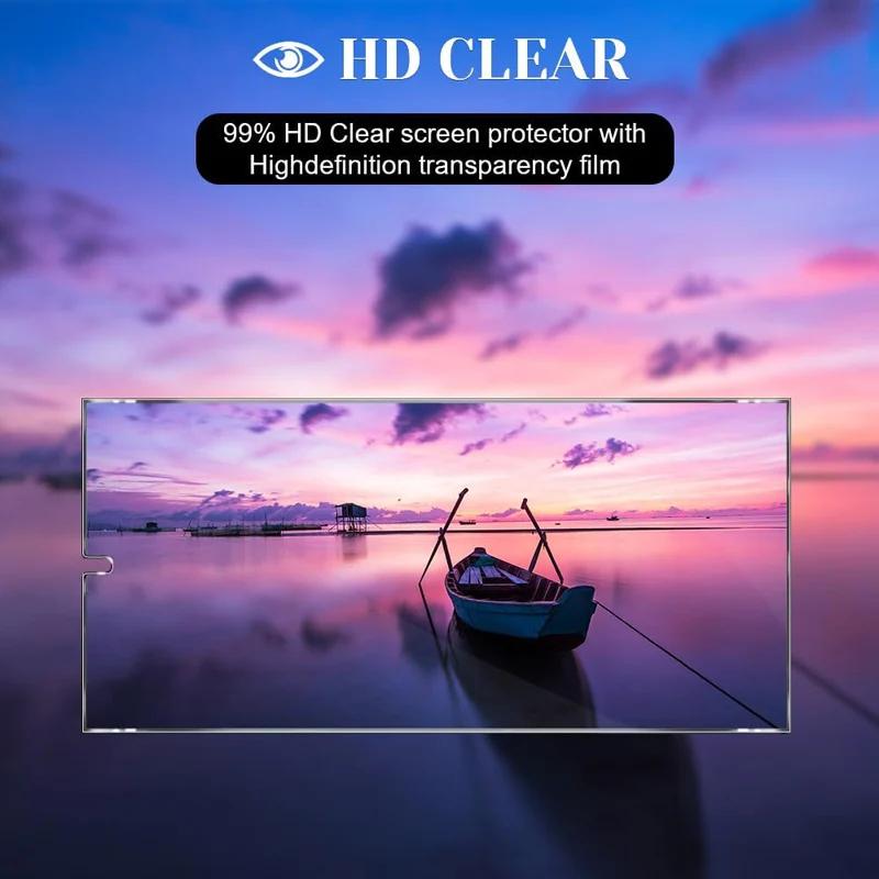 4pcs Premium Tempered Glass for Samsung Galaxy S26 S25 Edge S24 Ultra S23 S22 S21 Plus FE Note20 Screen Protector Fingerprint Unlock Glass Flim