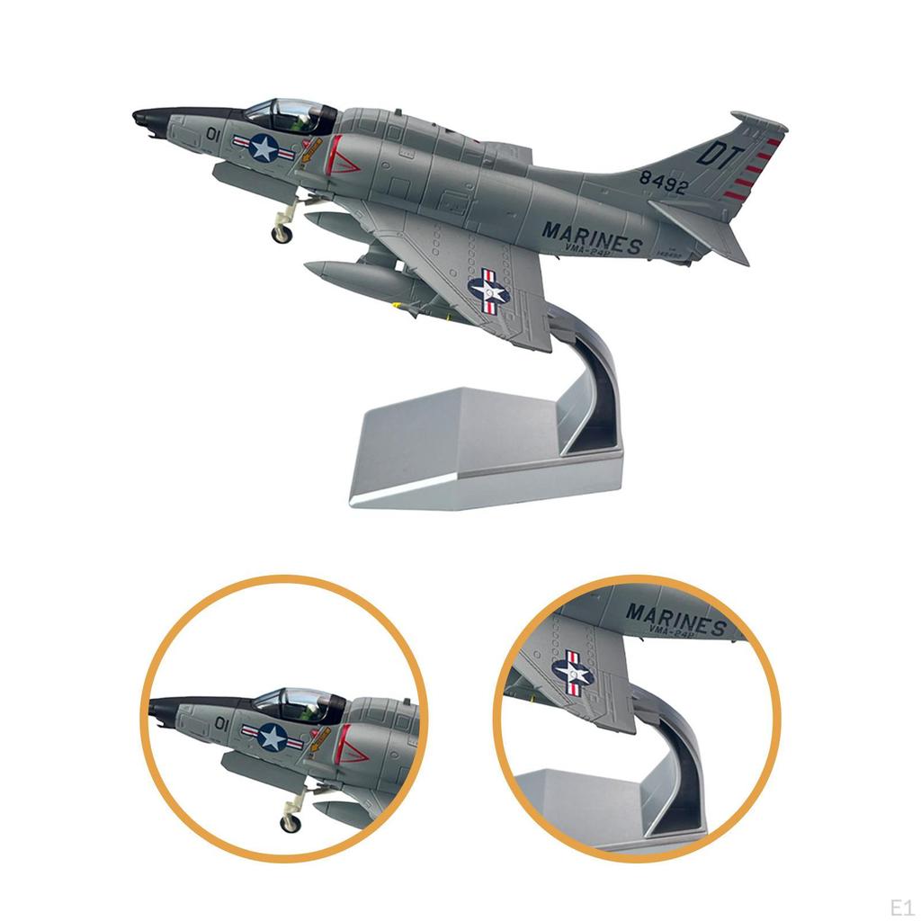1/72 Diecast Plane Model Realistic Airplane Alloy Education Kids Toys Fighter Aircraft for Table