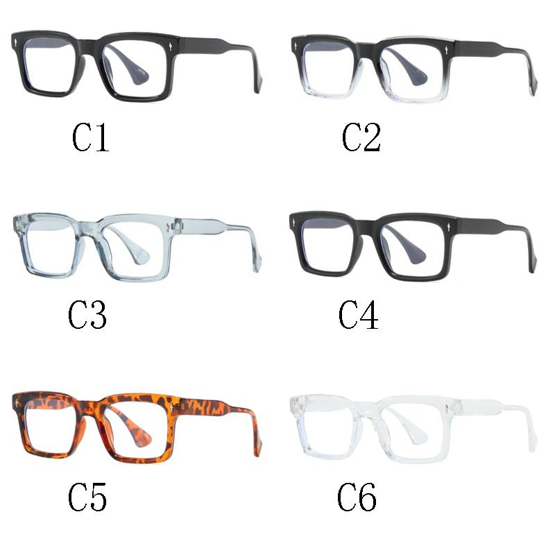 Oversized Square Glasses Anti Blue Light Glasses Large Frame Myopia Glasses Flat Light Glasses Transparent Eyeglasses