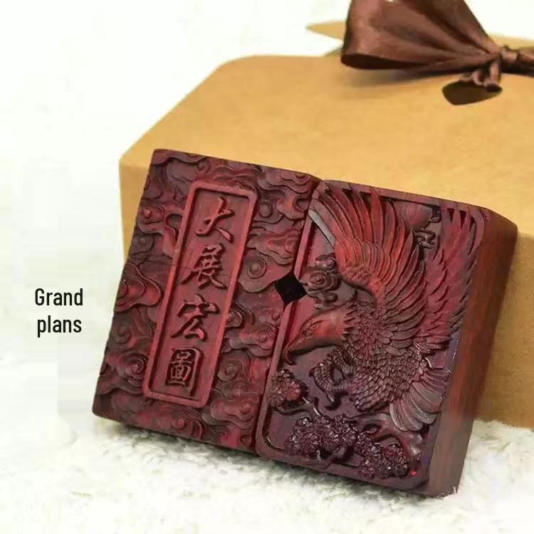 Retro Rosewood Double-Sided Windproof Wenwan Lighter