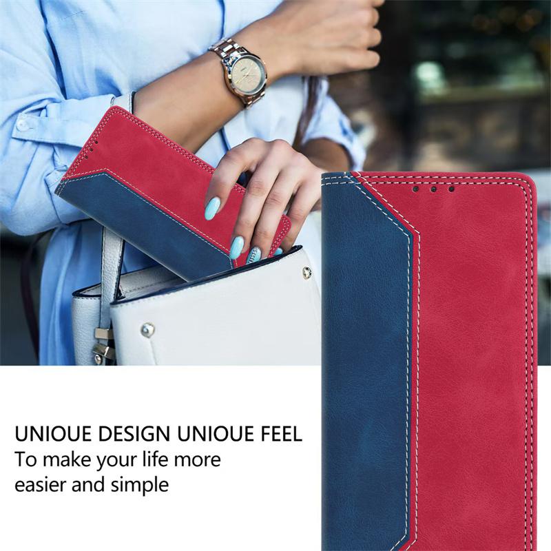 Fashion Magnetic Flip PU Leather Phone Case For Samsung Galaxy S26 Plus S25 Edge S24 FE S23 S22 S21 S20 Ultra S10 Wallet Card Holder Pocket Back Cover