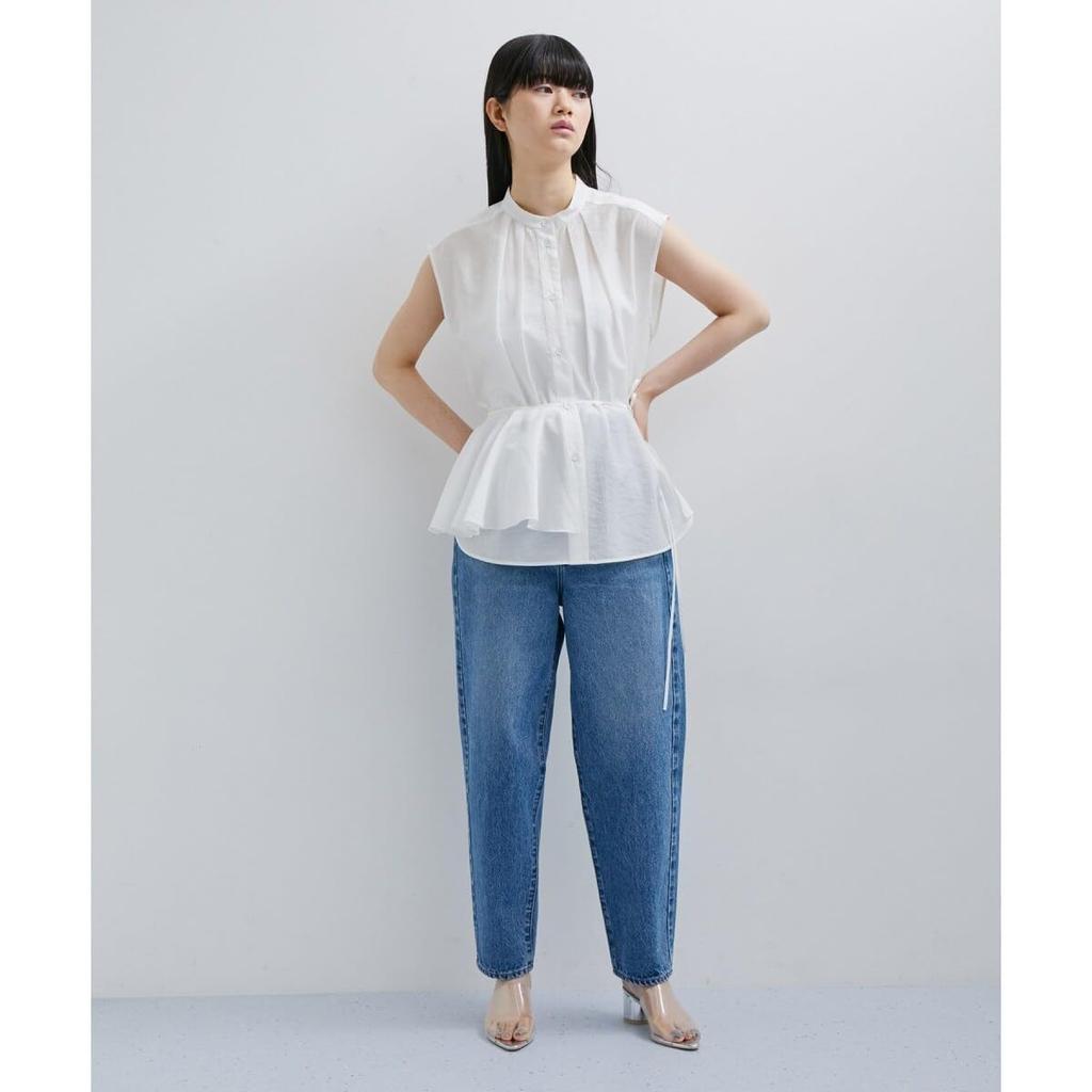 et Rope Blouse sheer blouse for white [Adam Femme] <SET item> Multi-frill women, (10)