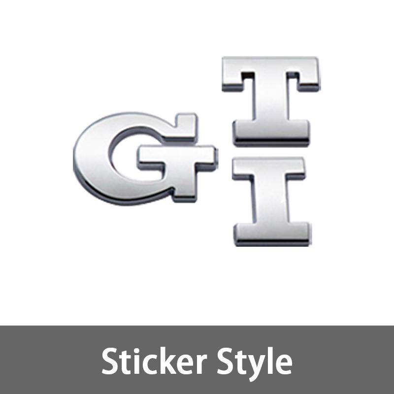 

2026 Hot For VW VOLKSWAGEN 3D Metal Car Rear Trunk Logo Sticker Grill Emblems Badge Decals For VW Golf GTI 2 3 4 5 6 8 MK2 MK3 M