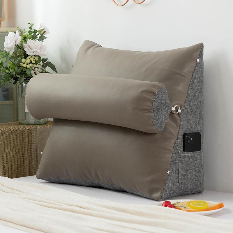 Technology Cloth Headboard Cushion New Soft Bag Breathable Bed Pillow Large Backrest Tatami Bed Backrest Cushion Waist Pillow