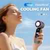 Handheld Fan with Flashlight Refrigeration USB Mini Portable Turbo Fan Electric Small Air Cooling Rechargeable Fan Amagi