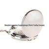Vintage Double-Lid Polished White Metal Mechanical Pocket Watch - Glossy Student Gift & Commemorative