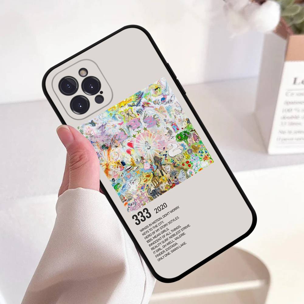

Rapper B-Bladee 333 Album Black TPU Phone Case Fashion For iphone17 Air 16 15 14 13 12 Pro 11 Pro Max Plus Protective Case iPhone 13