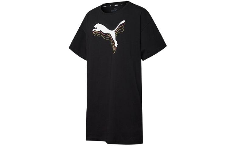 PUMA Short Sleeved Dress Women s Black 845616-56 L