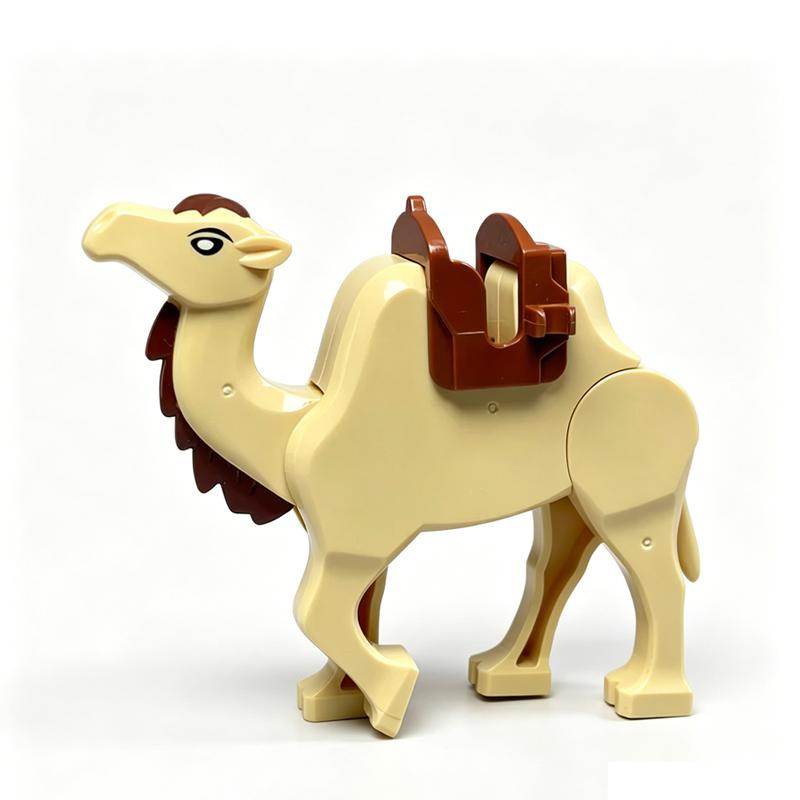 MOC Wild Animals Building Blocks Set Monkey Cow Bear Orangutan Leopard Snake Camel Mini DIY Model Compatible Bricks Kids Toy T19